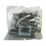 Everbilt 3/8 in. x 3 in. Galvanized Steel Carriage Bolt with Nut (10-Pack)