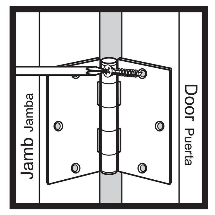 3-1/2 in. x 5/8 in. Radius Satin Nickel Smooth Action Door Hinge