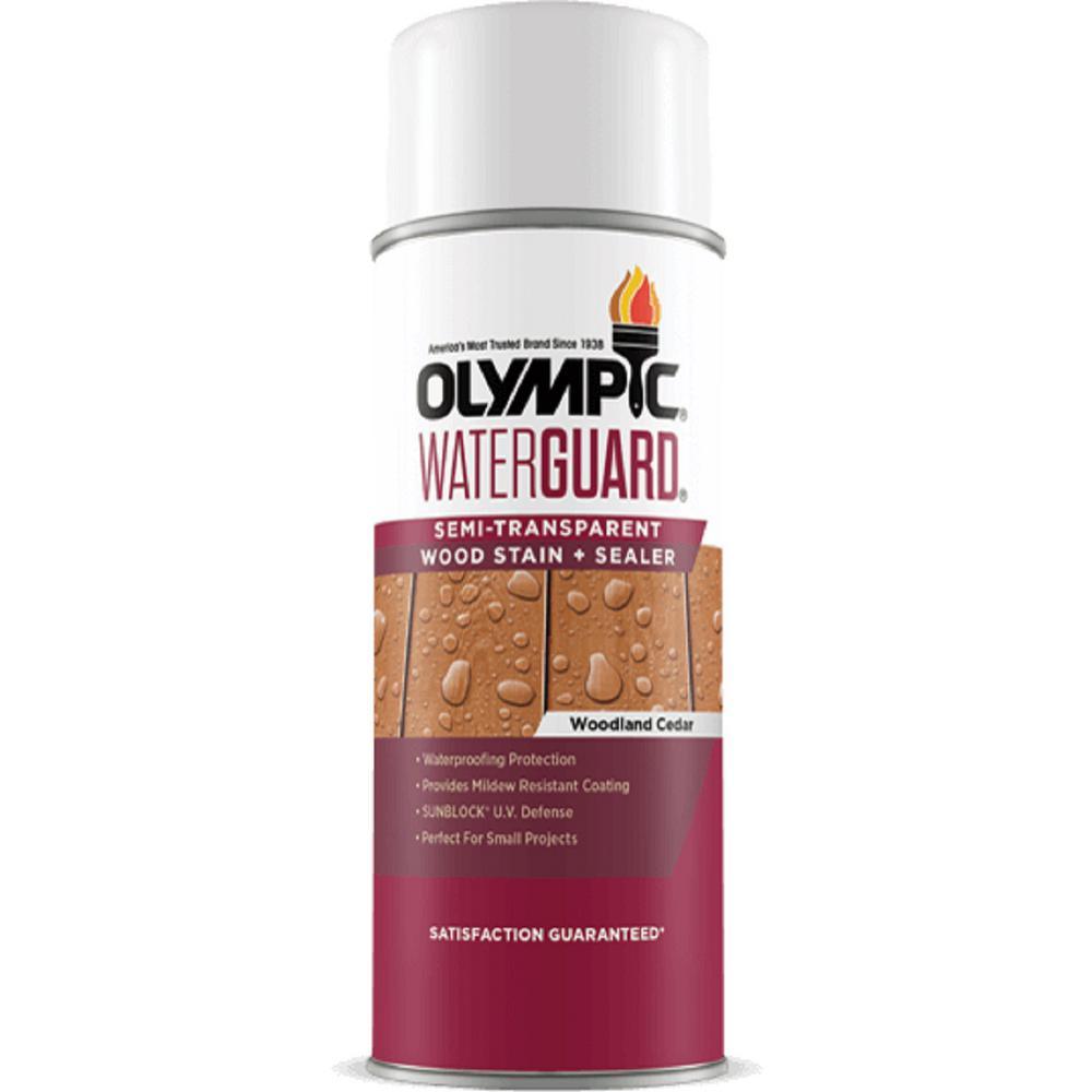 Olympic WaterGuard 1 gal. Woodland Cedar Semi-Transparent Wood Stain and Sealer - Super Arbor