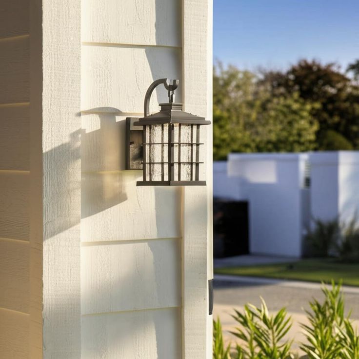 Home Decorators Collection Summit Ridge Zinc LED Dusk-to-Dawn Wall Lantern