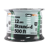 500 ft. 12/1 Black Stranded THHN Wire - Super Arbor