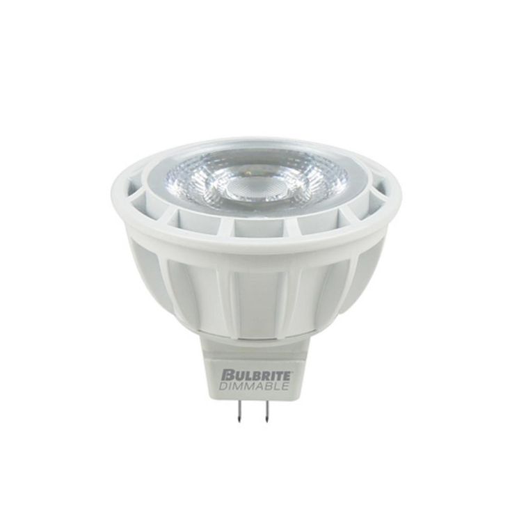 Bulbrite 50-Watt Equivalent MR16 Dimmable Flood Enclosed Rated LED Light Bulb Soft Daylight (2-Pack)