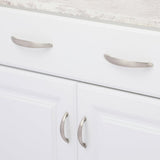 5 in. Center-to-Center Satin Nickel Grace Pull - Super Arbor