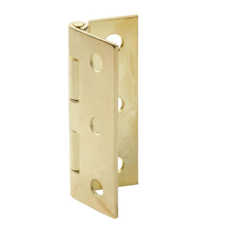 2 in. x 1-3/8 in. Bright Brass Broad Hinges