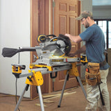 15 Amp Corded 12 in. Sliding Miter Saw with Rolling Miter Saw Stand - Super Arbor