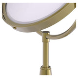 Allied Brass 8-in x 15-in Polished Brass Double-Sided Magnifying Countertop Vanity Mirror