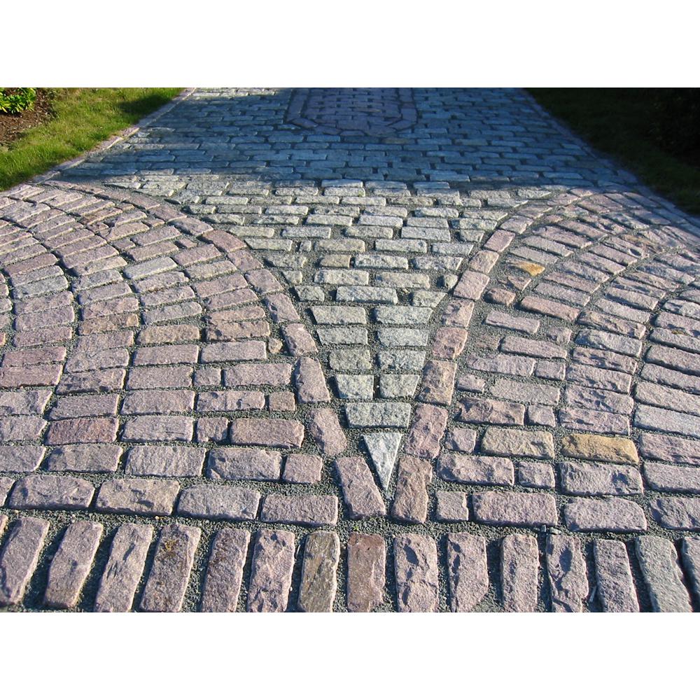 Cobblestone 9 in. x 5 in. x 5 in. Gray Granite Edging (75-Pieces/56 Linear ft./Pallet) - Super Arbor