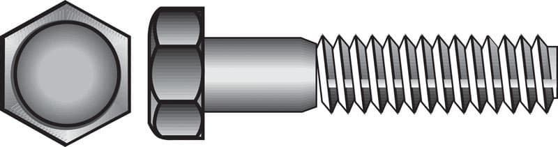 Hillman 1/2-13 in. Diameter x 3 in. Length Steel Hex Head Cap Screw, 25-Pack