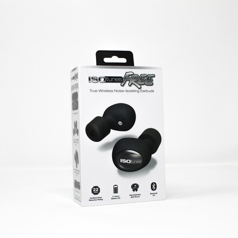 FREE Noise Reducing Bluetooth Safety Earbuds 22 NRR, 21-Hour Plus Battery OSHA Compliant Work Headphones in Black - Super Arbor