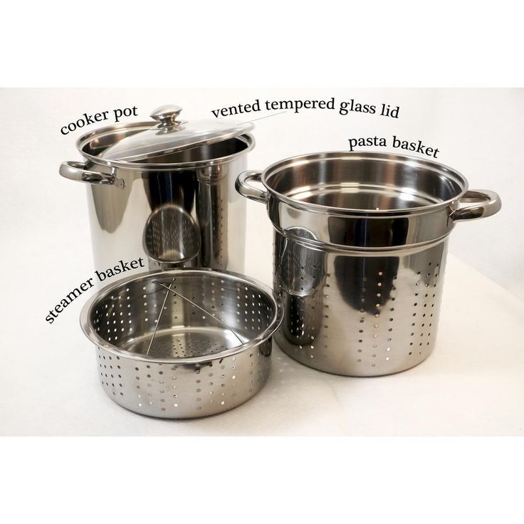 20 Qt. Professional 18/10 Stainless Steel Multi-Cooker with Lid (4-Piece)