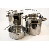 20 Qt. Professional 18/10 Stainless Steel Multi-Cooker with Lid (4-Piece)