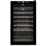 Vinotemp 34-Bottle Capacity Black Freestanding Wine Chiller