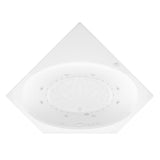 Mali 5 ft. Acrylic Corner Drop-in Whirlpool Air Bathtub in White - Super Arbor