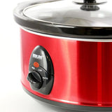 Better Chef Slow Cooker 3.69-Quart Red Oval Slow Cooker