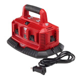Milwaukee M18 FUEL 18-Volt Lithium-Ion Cordless Brushless String Trimmer with Attachment Capability with M18 6-Port BatteryCharger