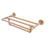 Pipeline Collection 36 in. Wall Mounted Towel Shelf with Towel Bar in Oil Rubbed Bronze - Super Arbor
