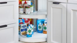 Rev-A-Shelf 2-Tier Plastic Pie-Cut Cabinet Lazy Susan, 28-inch