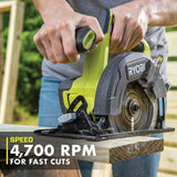 RYOBI 18-Volt ONE+ Cordless 5-1/2 in. Circular Saw Kit with 4.0 Ah Lithium-Ion Battery and 18V Charger