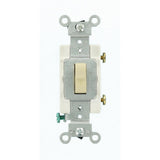 20 Amp Single-Pole AC Quiet Toggle Switch, White - Super Arbor