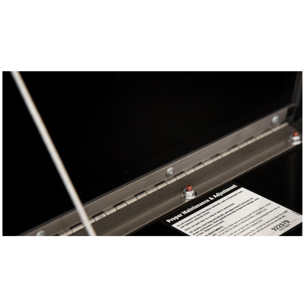 14 in. x 16 in. x 24 in. Gloss Black Steel Underbody Truck Tool Box - Super Arbor