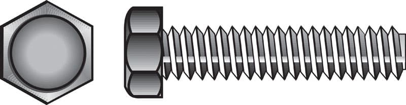 Hillman 5/16 in. Diameter x 4 in. Length Zinc-Plated Steel Hex Tap Bolts, 50-Pack