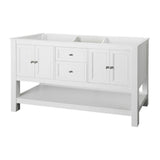 Gazette 60 in. W Bath Vanity Cabinet Only in Espresso for Double Bowl Design - Super Arbor