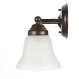 Ashhurst 2-Light Oil Rubbed Bronze Vanity Light with Frosted Glass Shades
