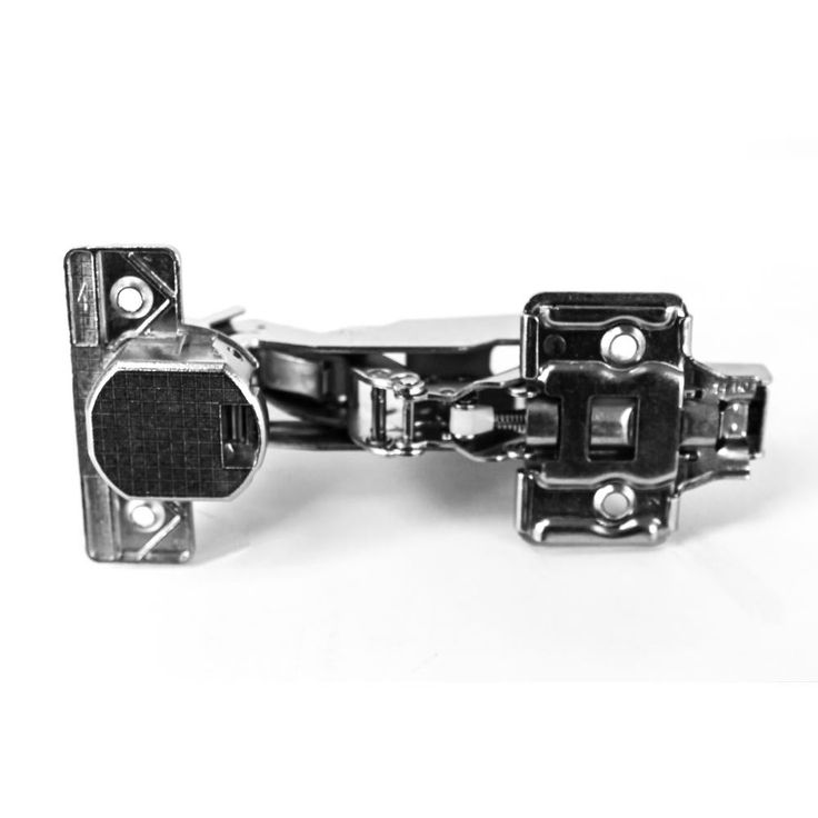 165-Degree 35 mm Full Overlay Soft Close Frameless Cabinet Door Hinges with Installation Screws (25-Pairs)