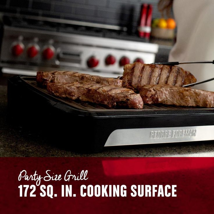 172 sq. in. Black Smokeless Grill