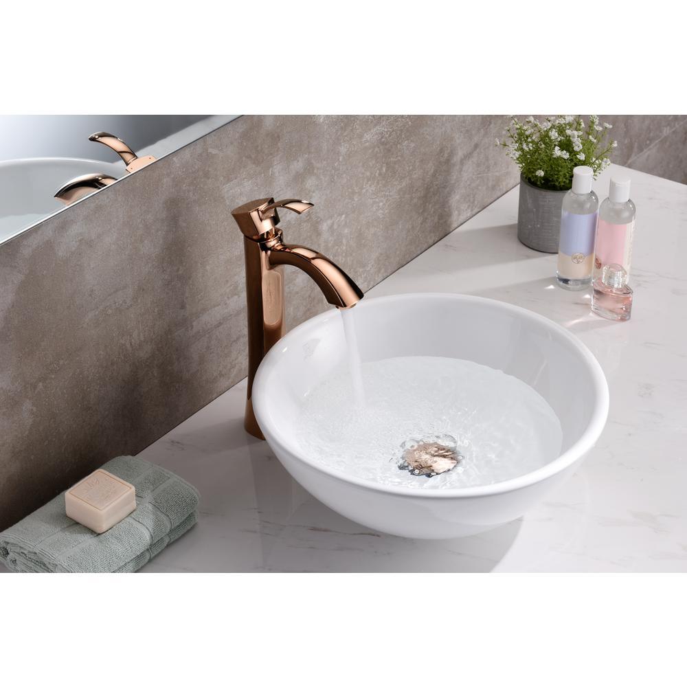 Deux Series Ceramic Vessel Sink in White - Super Arbor