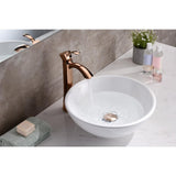 Deux Series Ceramic Vessel Sink in White - Super Arbor