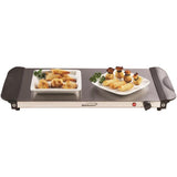 4.5 Qt. Silver Buffet Server with 3 Crocks