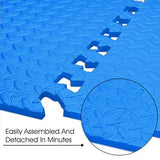 Interlocking Exercise Mat - Blue - 6pc