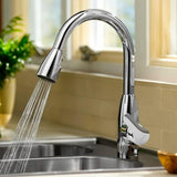 Colony Soft Single-Handle Pull-Down Sprayer Kitchen Faucet with 2.2 GPM in Polished Chrome - Super Arbor