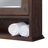 Walden 24 in. W x 34 in. H Surface-Mount Medicine Cabinet in Driftwood Gray - Super Arbor