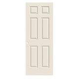 30 in. x 80 in. Colonist Primed Textured Molded Composite MDF Interior Door Slab - Super Arbor