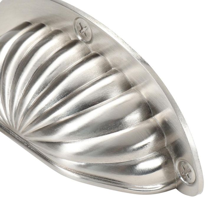 2-1/2 in. (64mm) Center-to-Center Satin Nickel Fan Cup Drawer Pull