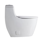 1-Piece 1.28 GPF Dual Flush High Efficiency Elongated Toilet in White, Seat Included - Super Arbor