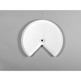 Rev-A-Shelf 24 in White Polymer Kidney Lazy Susans 2-Shelf