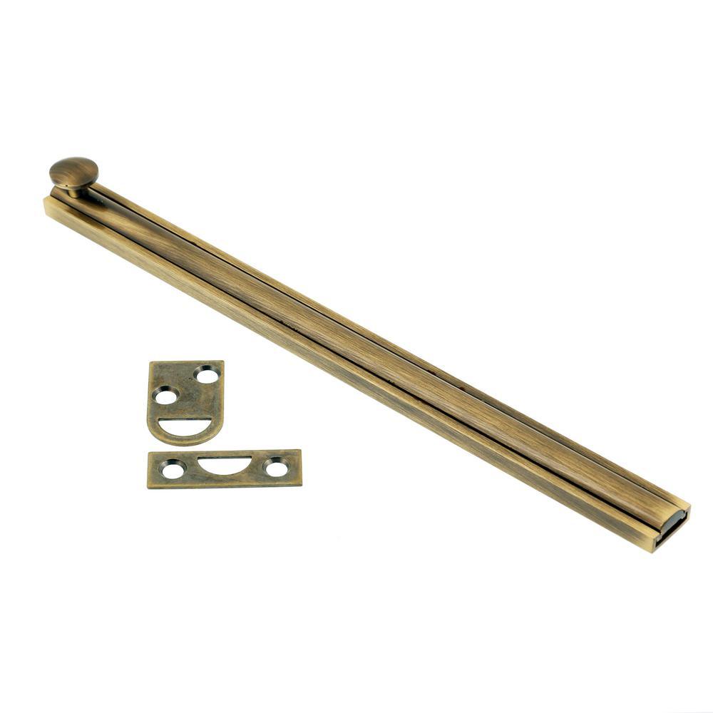 8 in. Solid Brass Oil-Rubbed Bronze Surface Bolt - Super Arbor