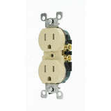 15 Amp Tamper Resistant Duplex Outlet, Ivory (10-Pack) - Super Arbor
