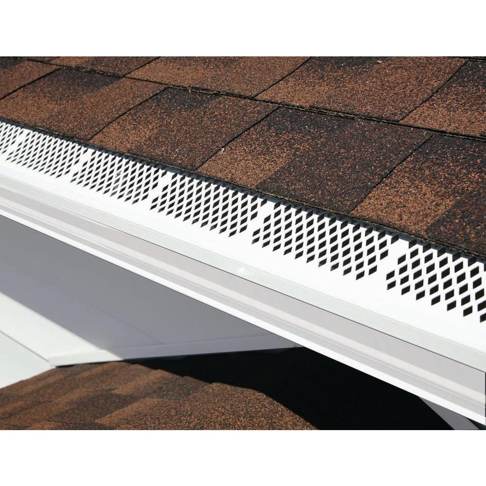 3 ft. Snap-In White Gutter Guard - Super Arbor