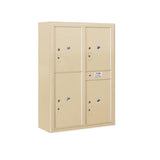 3800 Horizontal Series 4-Parcel Locker Surface Mount Mailbox - Super Arbor
