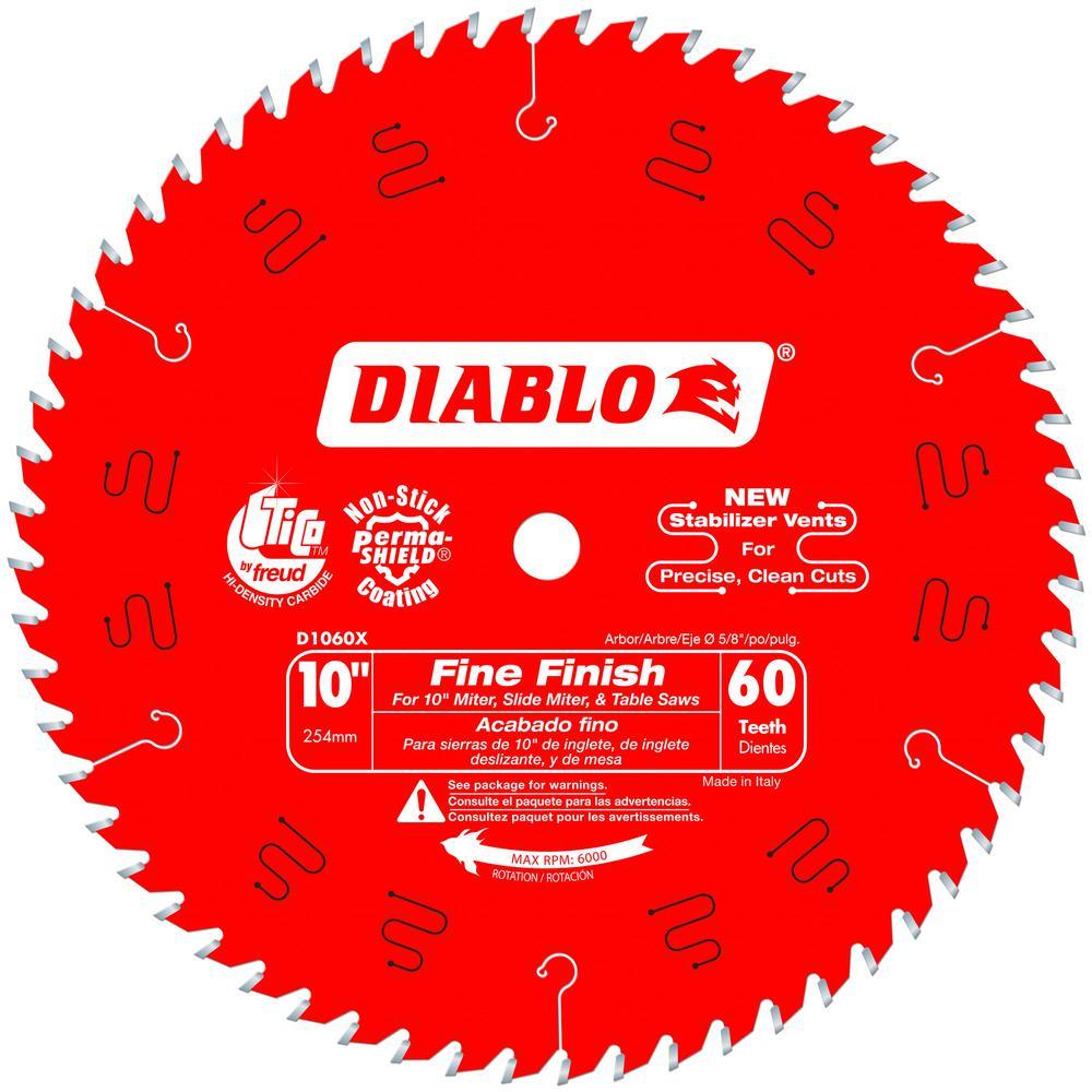 10 in. x 60-Teeth Fine Finish Saw Blade - Super Arbor