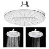 2-Spray 6.25 in. Single Wall Mount Fixed Shower Head in White - Super Arbor