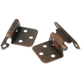 No Inset Antique Brass Self-Closing Hinge (1-Pair) - Super Arbor