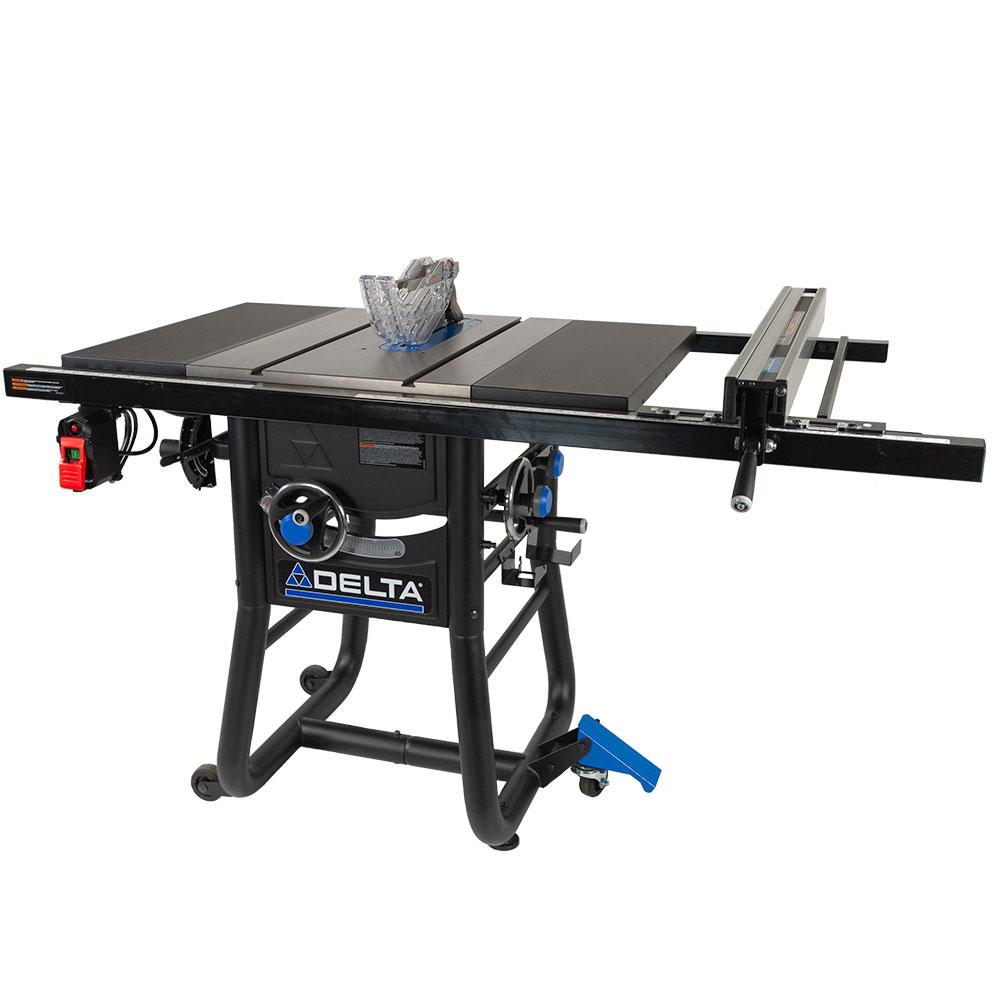 15 Amp 10 in. Table Saw with 30 in. Rip Capacity, Cast Iron Table and Extension Wings - Super Arbor