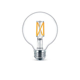 Philips 60-Watt Equivalent G25 Dimmable LED Light Bulb Clear Daylight (8-Pack)