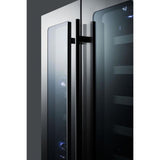 Summit Appliance 42-Bottle Capacity Dual Zone Cooling Built-In/Freestanding Wine Chiller