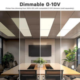 Commercial Electric 2 ft. x 4 ft. 500 Watt Equivalent Integrated LED White Troffer Light 3 CCT with up to 5500 Lumen Select